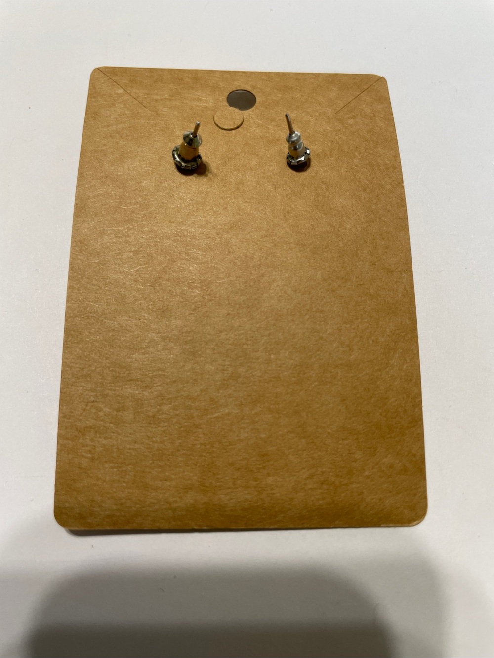 Copper Robot Dangle Earrings - Picture 2 of 2